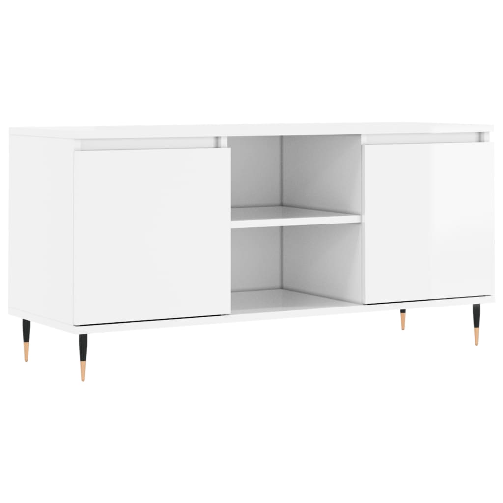 Modern Wooden 40 Inch TV Tele Stand Unit Cabinet With 2 Doors & Storage