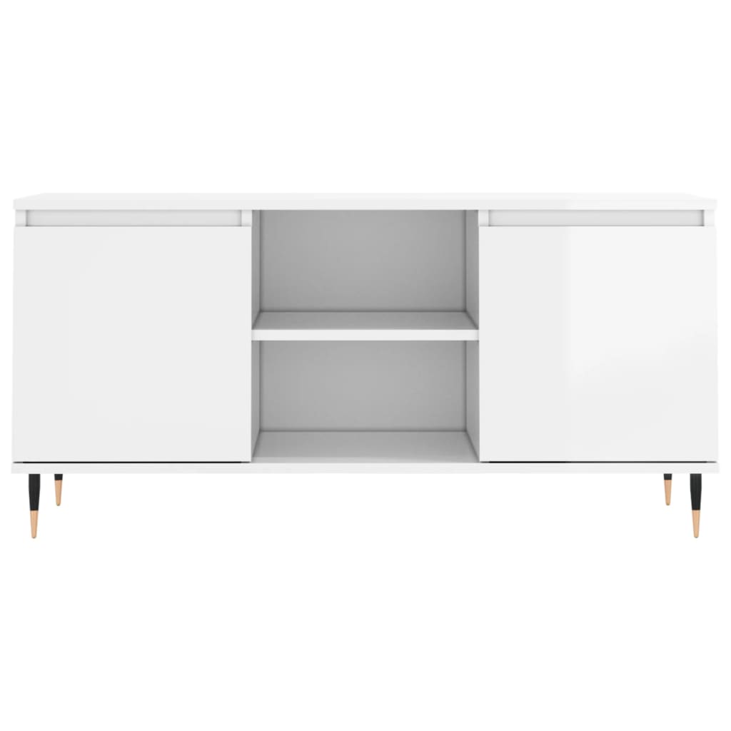 Modern Wooden 40 Inch TV Tele Stand Unit Cabinet With 2 Doors & Storage