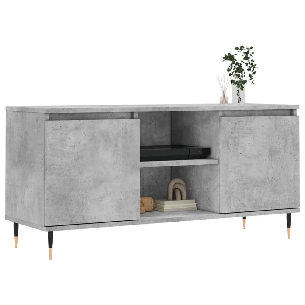 Modern Wooden 40 Inch TV Tele Stand Unit Cabinet With 2 Doors & Storage