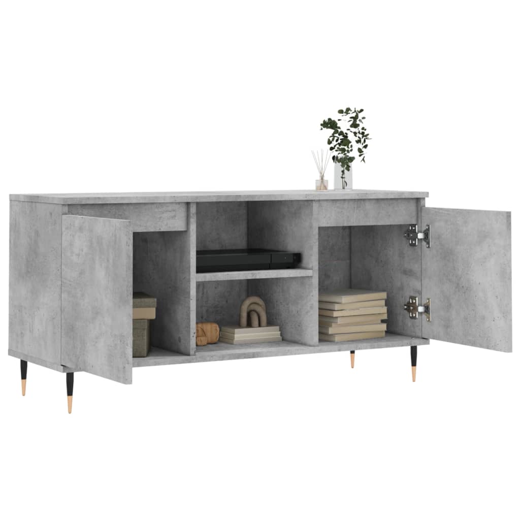 Modern Wooden 40 Inch TV Tele Stand Unit Cabinet With 2 Doors & Storage