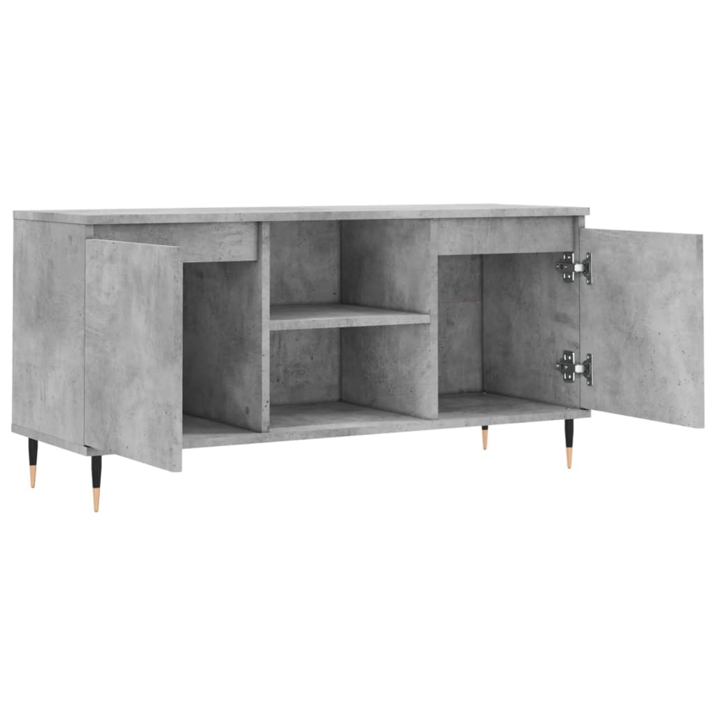 Modern Wooden 40 Inch TV Tele Stand Unit Cabinet With 2 Doors & Storage