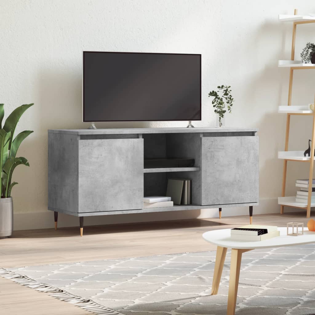 Modern Wooden 40 Inch TV Tele Stand Unit Cabinet With 2 Doors & Storage