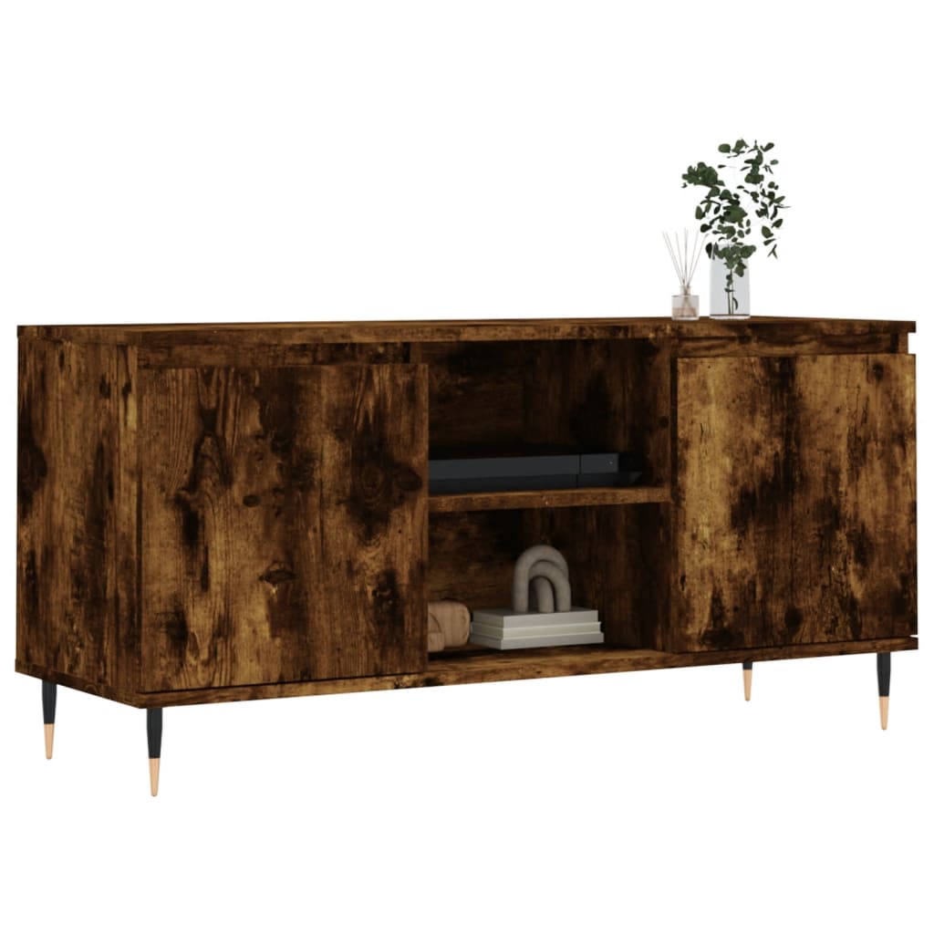 Modern Wooden 40 Inch TV Tele Stand Unit Cabinet With 2 Doors & Storage