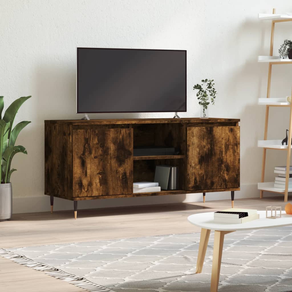 Modern Wooden 40 Inch TV Tele Stand Unit Cabinet With 2 Doors & Storage