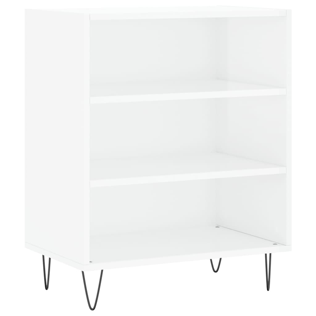Sideboard High Gloss White 57x35x70 cm Engineered Wood