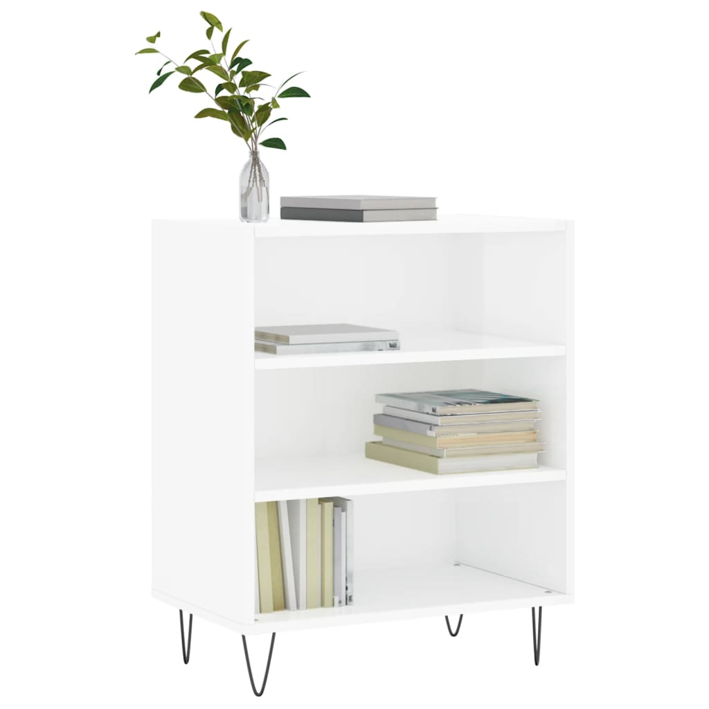 Sideboard High Gloss White 57x35x70 cm Engineered Wood