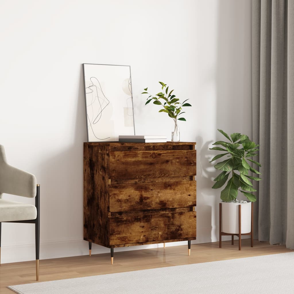 Sideboard Smoked Oak 60x35x70 cm Engineered Wood
