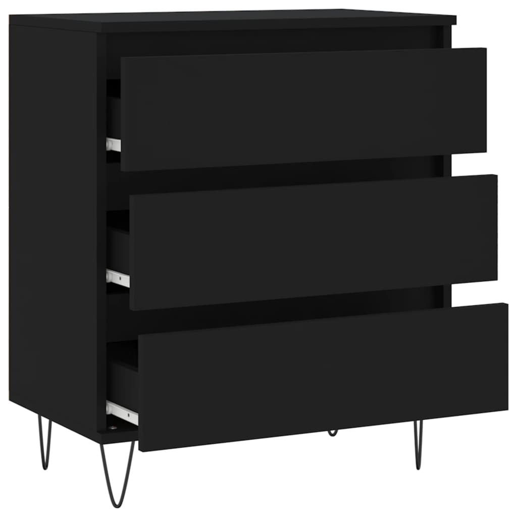 Sideboard Black 60x35x70 cm Engineered Wood