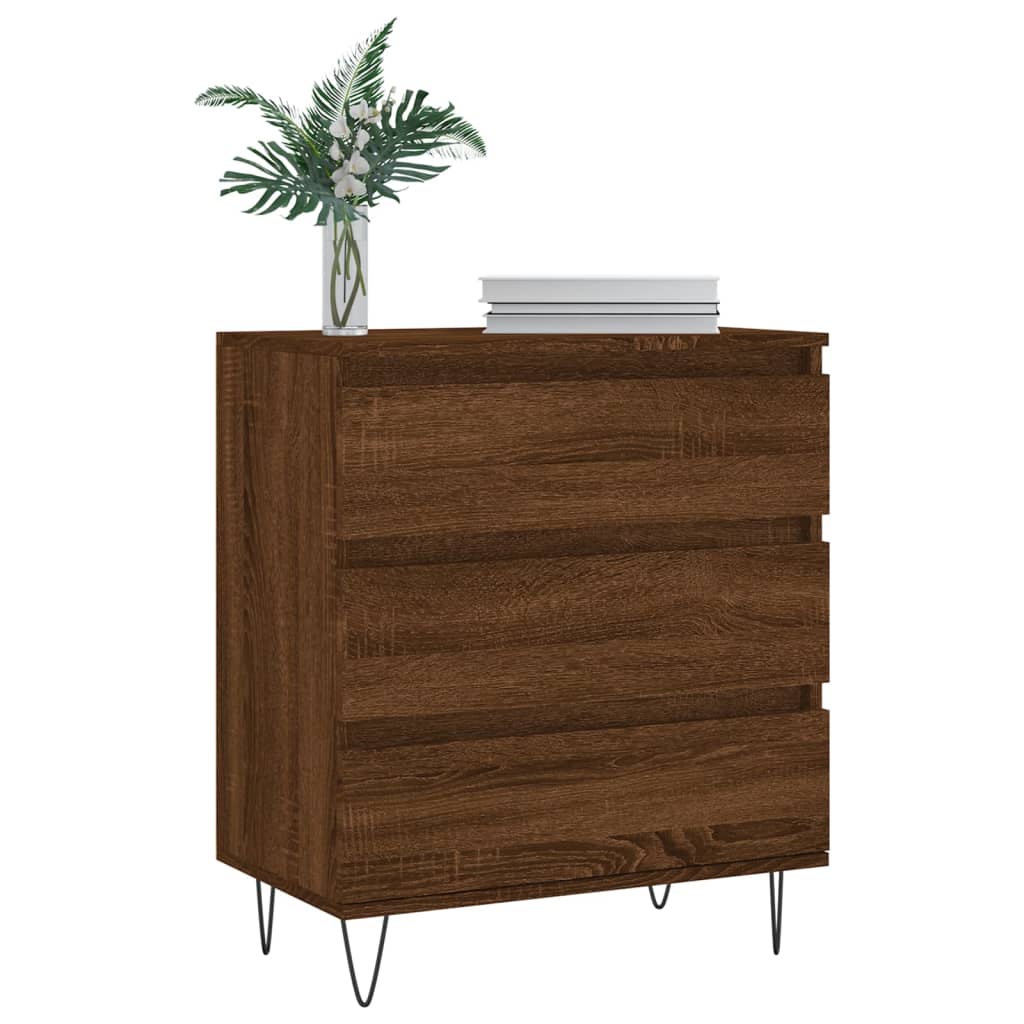 Sideboard Brown Oak 60x35x70 cm Engineered Wood