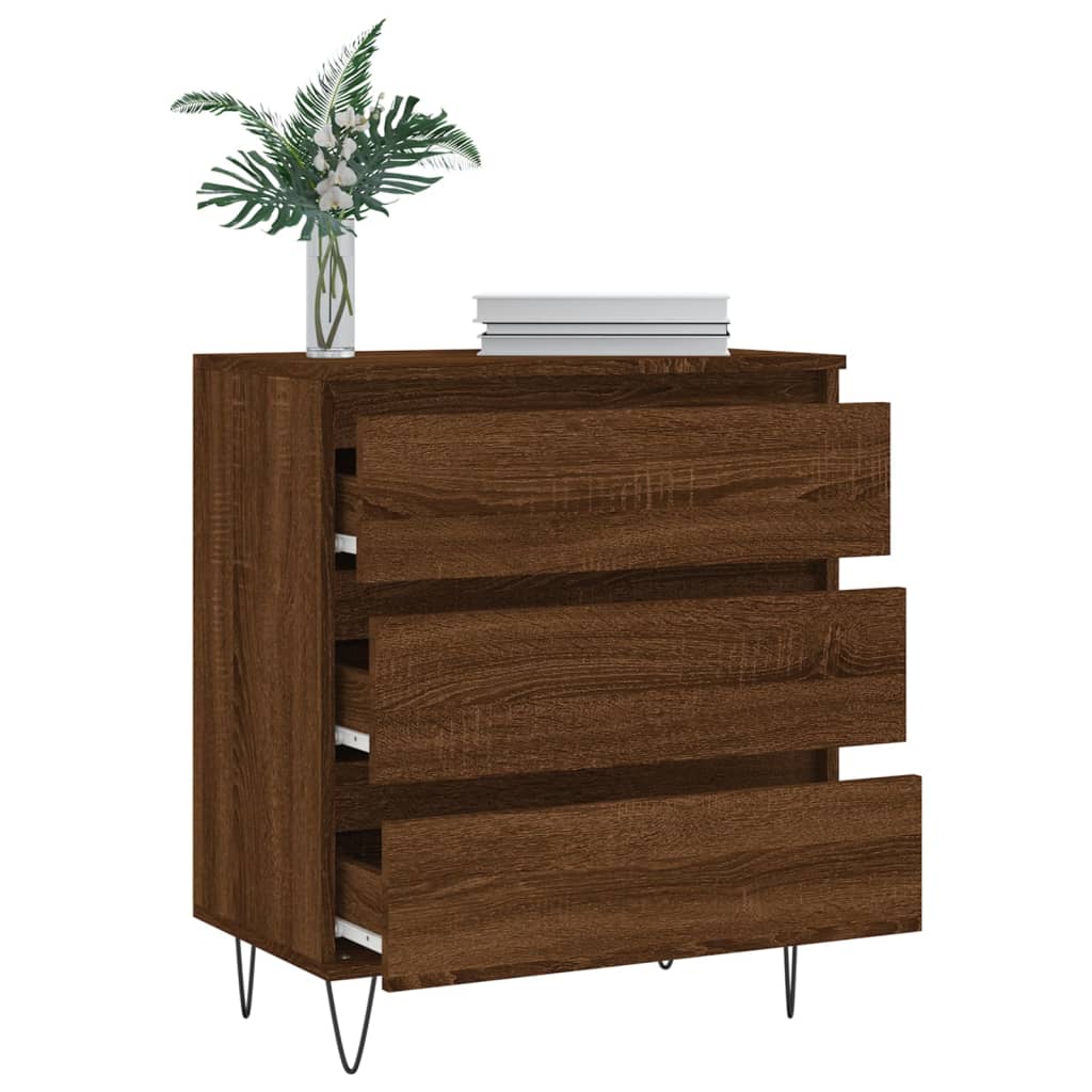 Sideboard Brown Oak 60x35x70 cm Engineered Wood