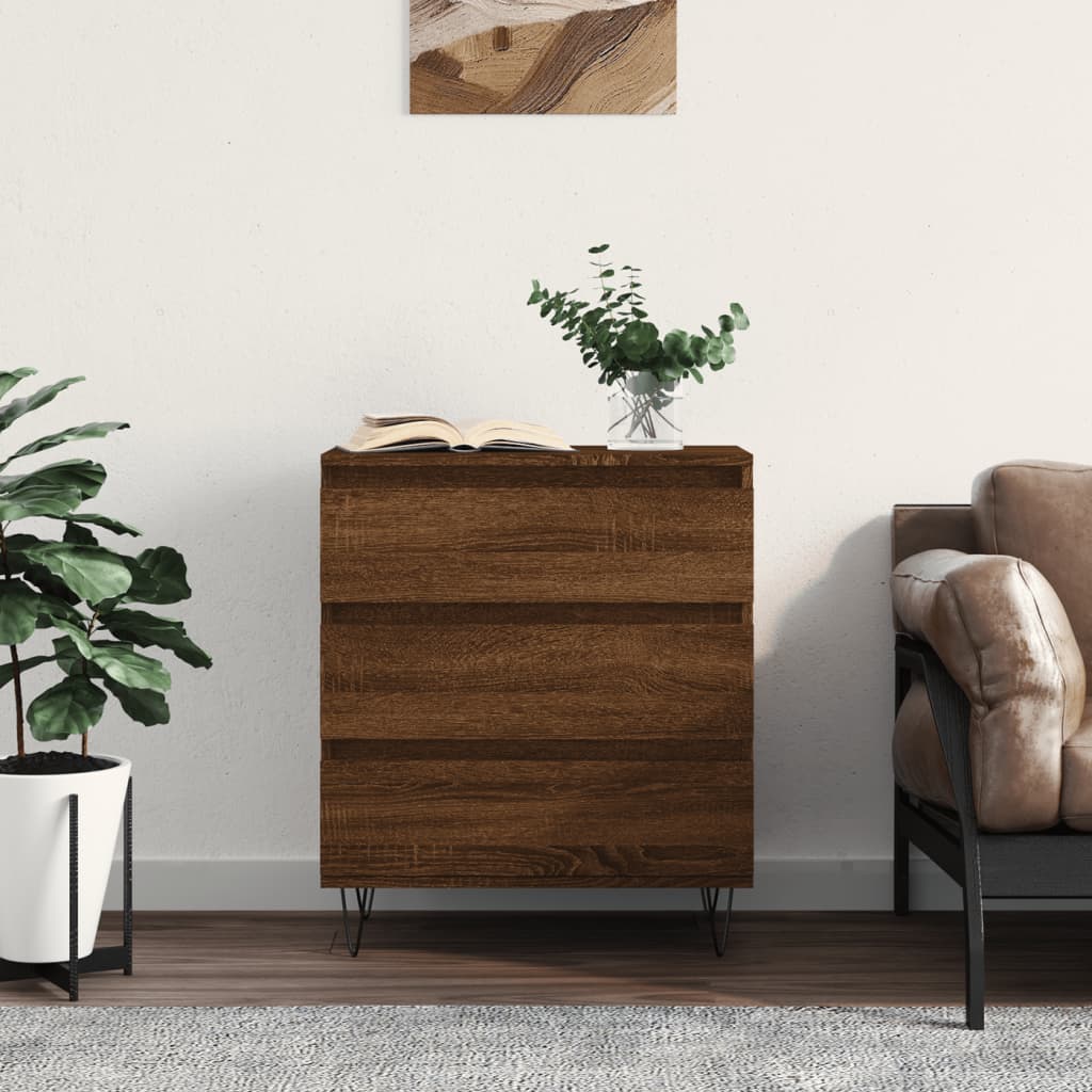 Sideboard Brown Oak 60x35x70 cm Engineered Wood