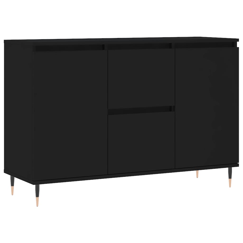 Sideboard Black 104x35x70 cm Engineered Wood
