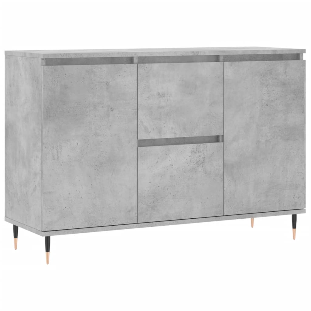 Sideboard Concrete Grey 104x35x70 cm Engineered Wood