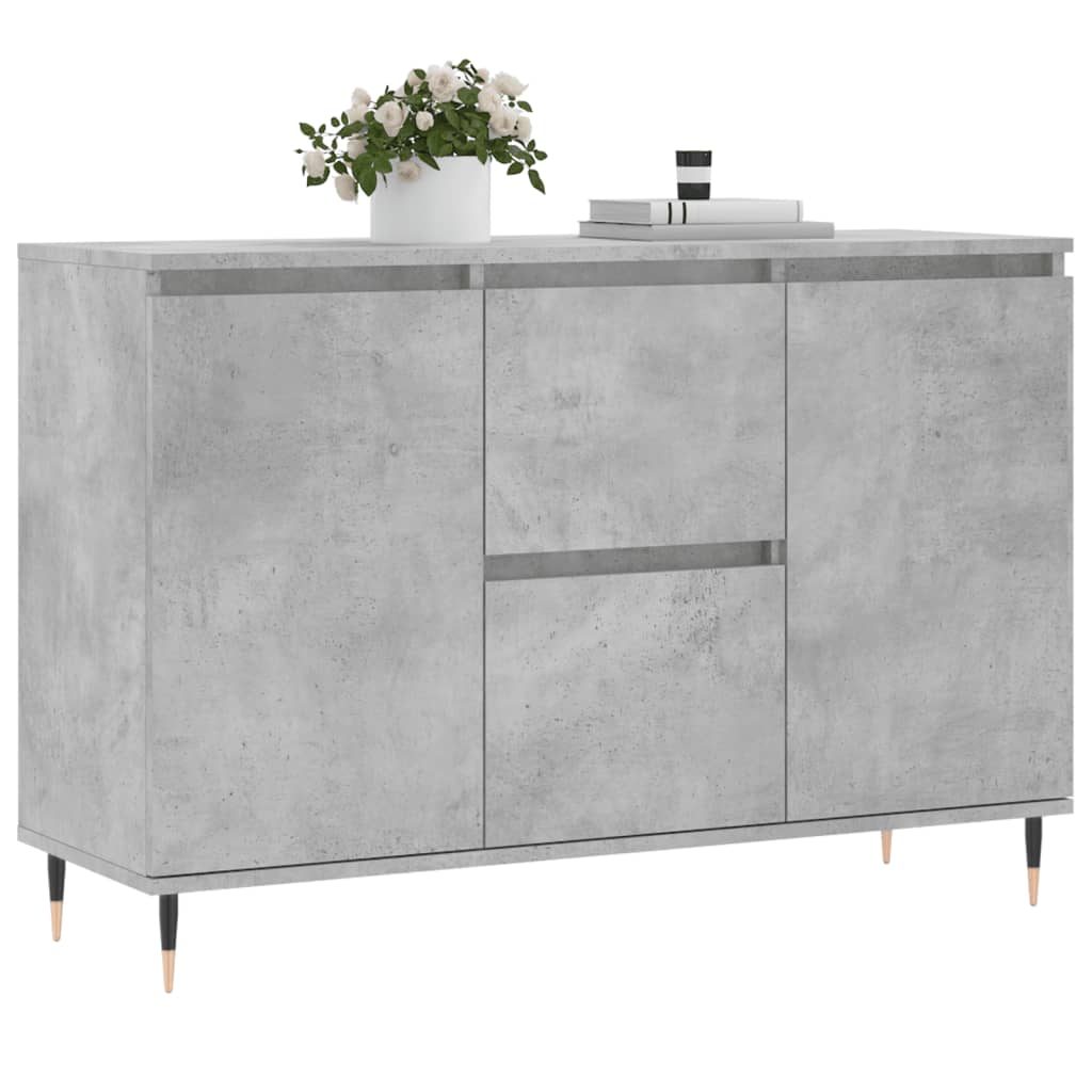 Sideboard Concrete Grey 104x35x70 cm Engineered Wood