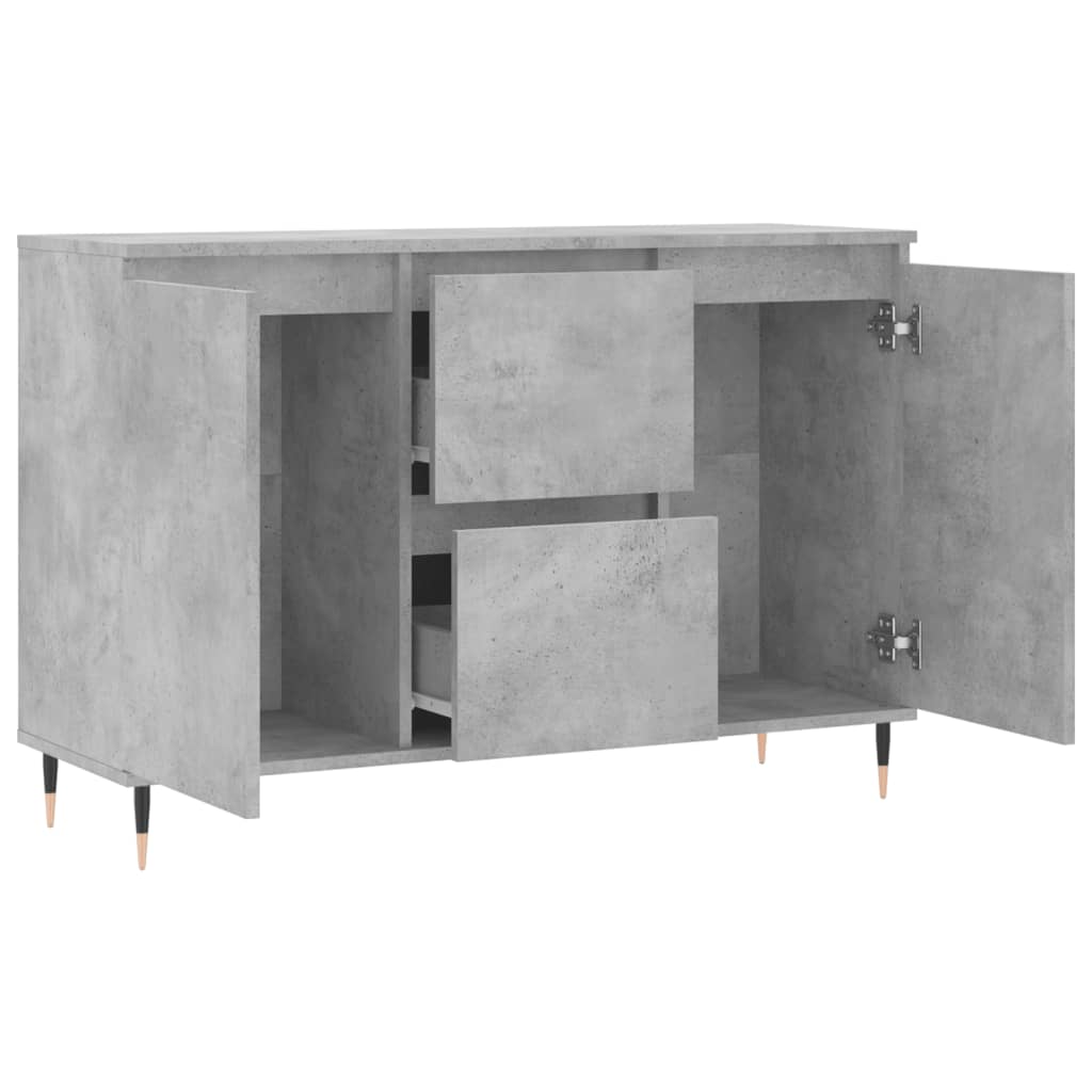 Sideboard Concrete Grey 104x35x70 cm Engineered Wood