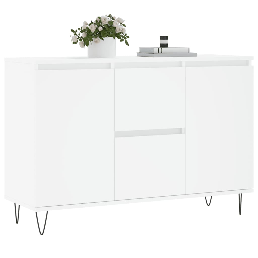Sideboard White 104x35x70 cm Engineered Wood