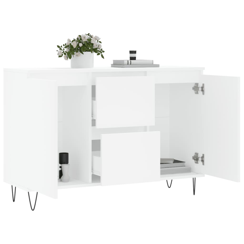 Sideboard White 104x35x70 cm Engineered Wood