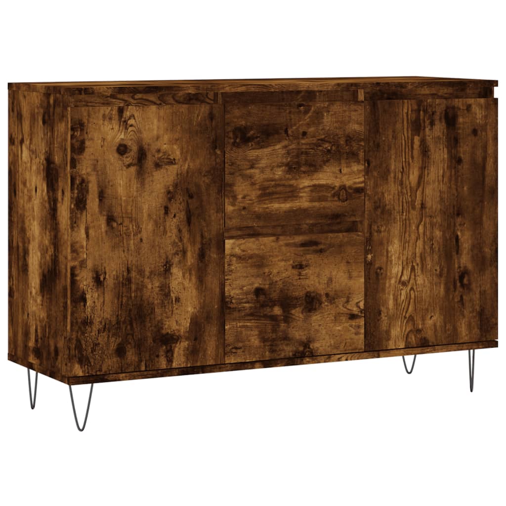Sideboard Smoked Oak 104x35x70 cm Engineered Wood