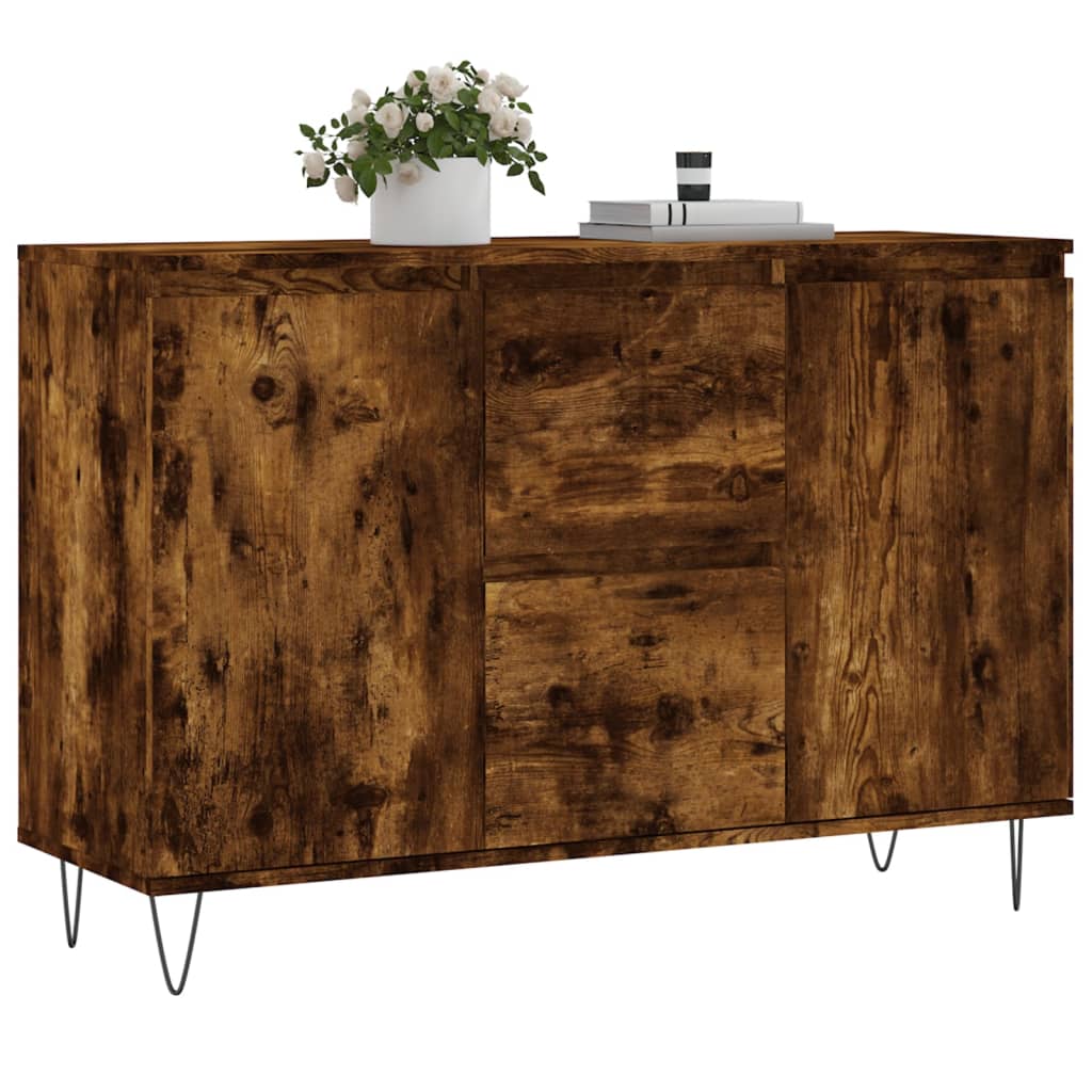 Sideboard Smoked Oak 104x35x70 cm Engineered Wood