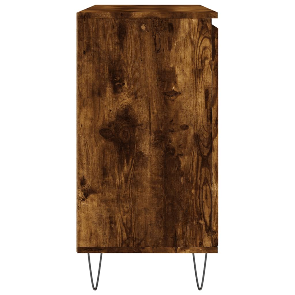 Sideboard Smoked Oak 104x35x70 cm Engineered Wood