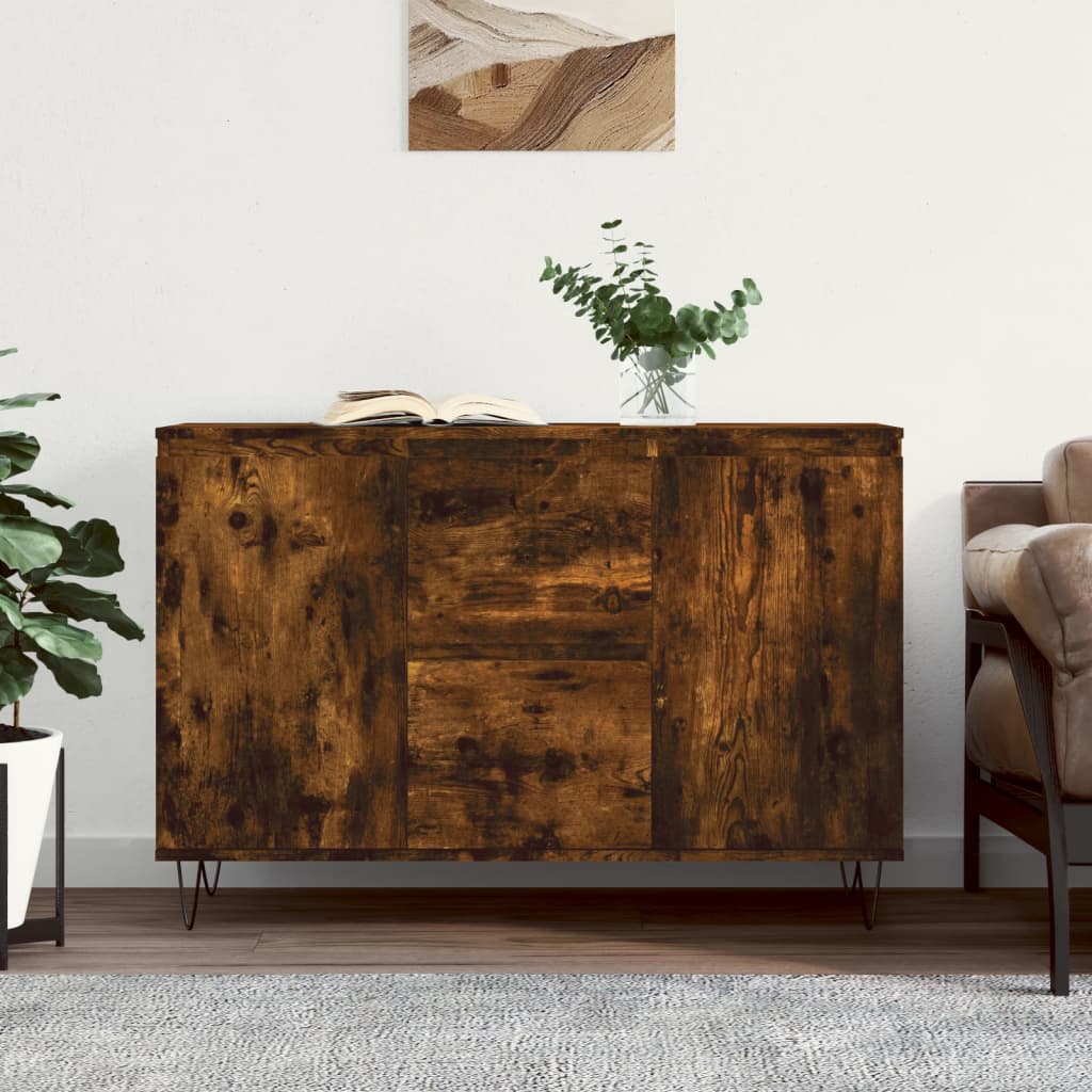 Sideboard Smoked Oak 104x35x70 cm Engineered Wood