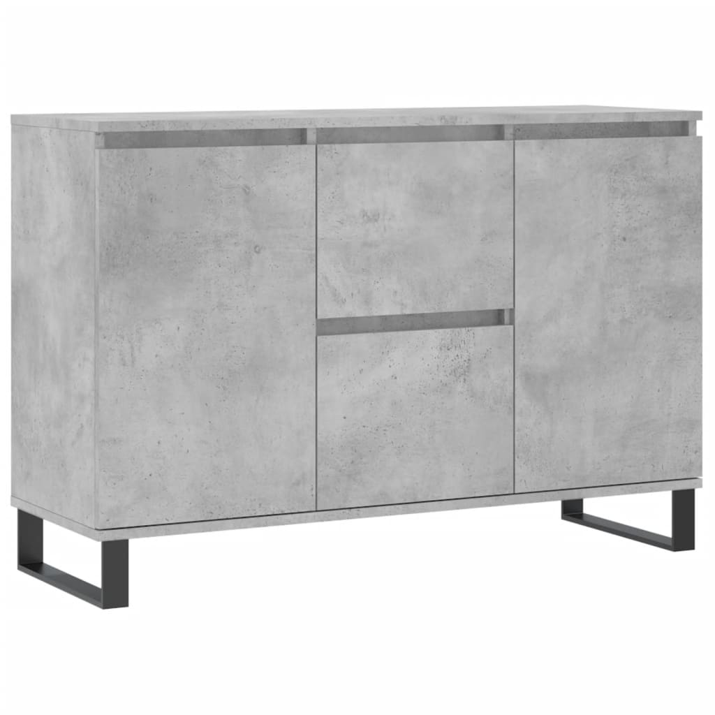 Sideboard Concrete Grey 104x35x70 cm Engineered Wood