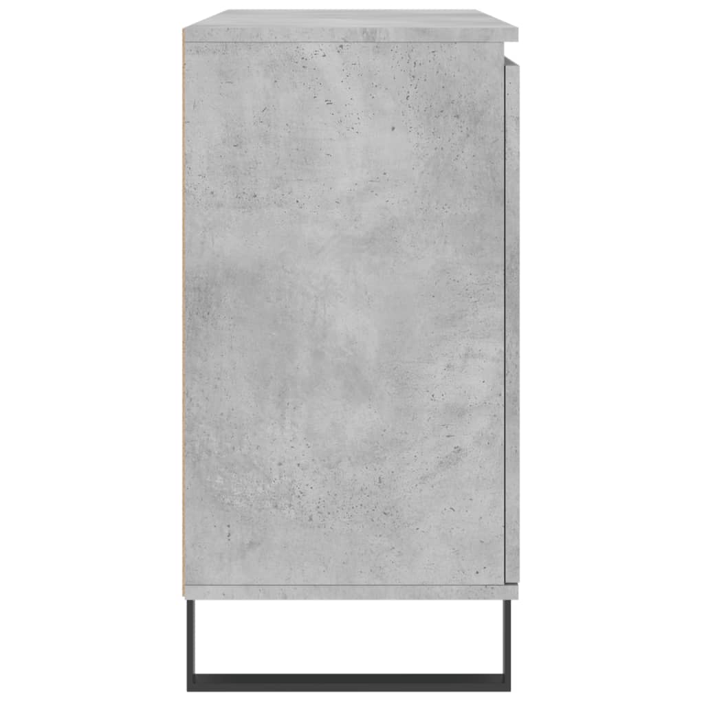 Sideboard Concrete Grey 104x35x70 cm Engineered Wood