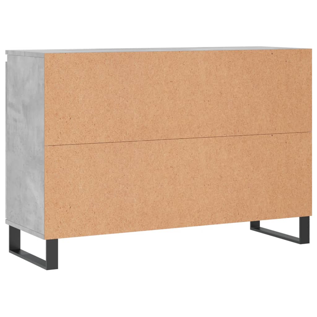 Sideboard Concrete Grey 104x35x70 cm Engineered Wood