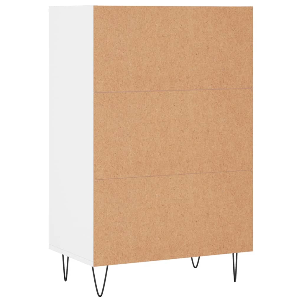 Highboard White 57x35x90 cm Engineered Wood