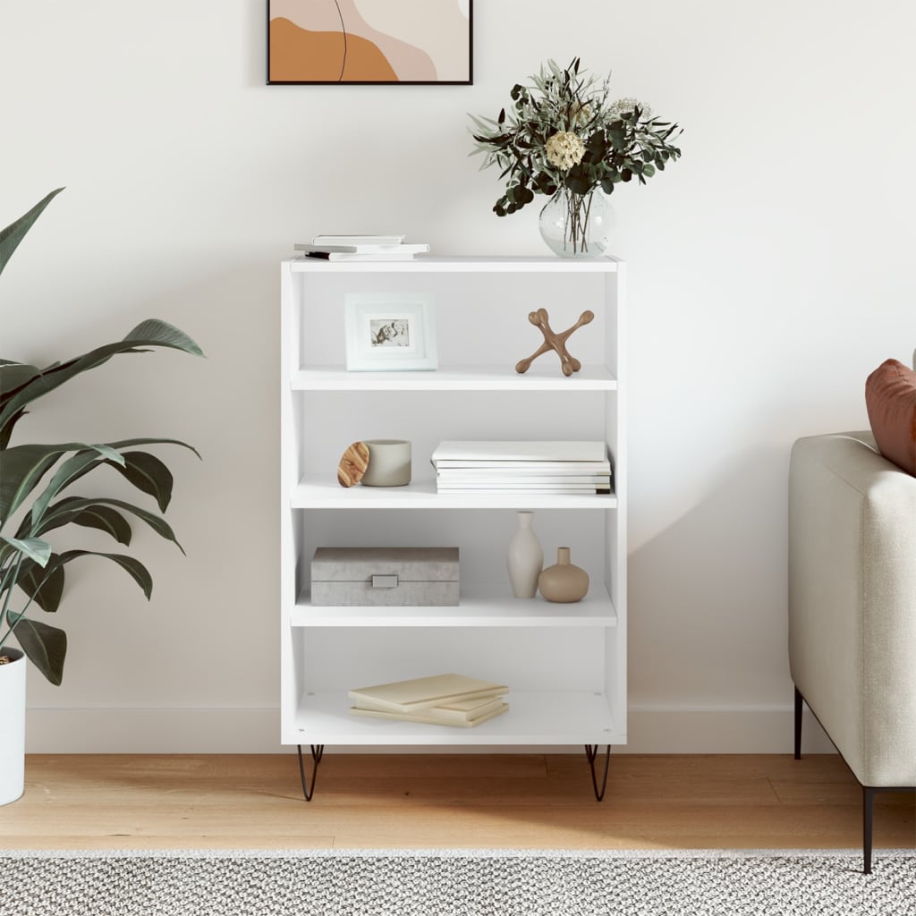 Highboard White 57x35x90 cm Engineered Wood