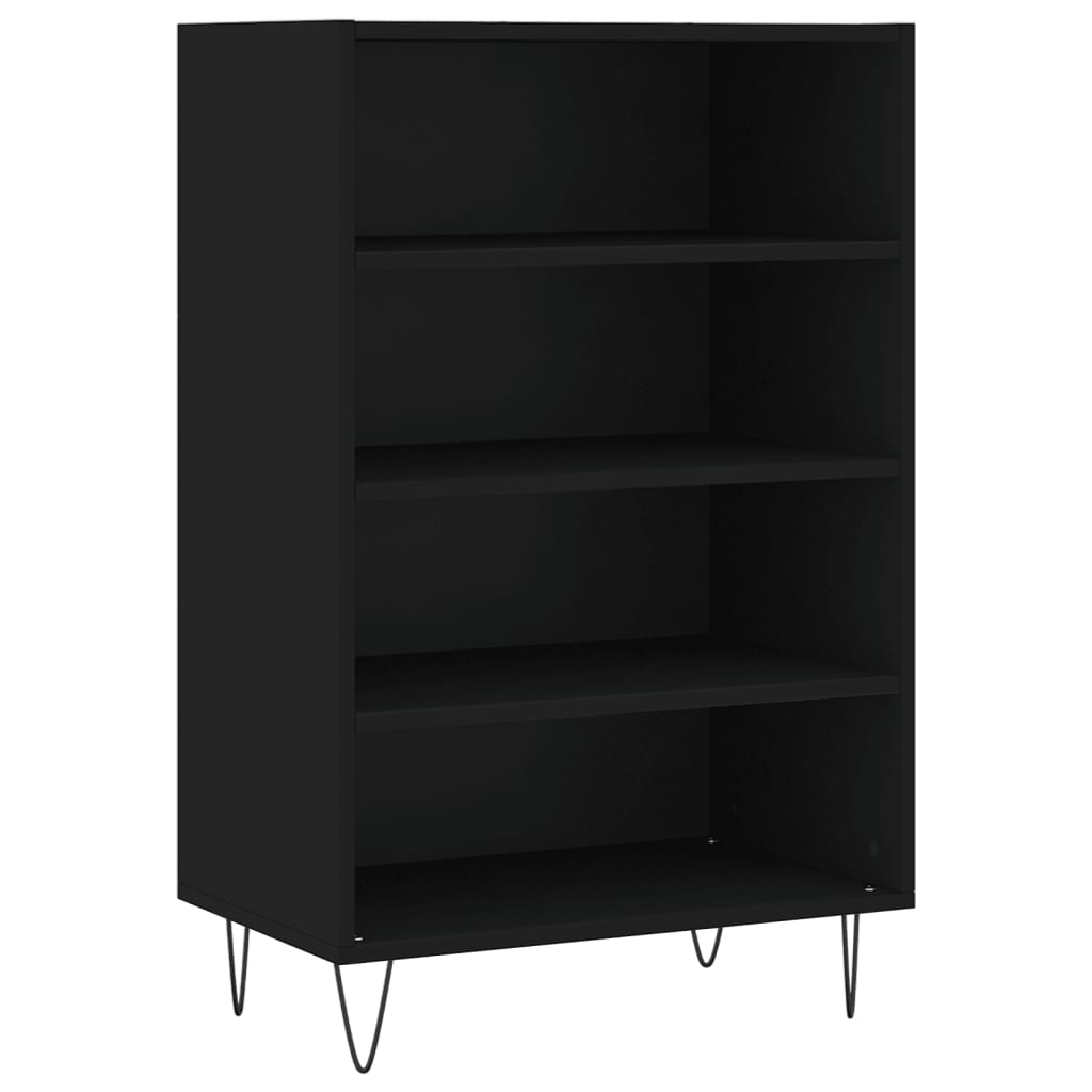Highboard Black 57x35x90 cm Engineered Wood