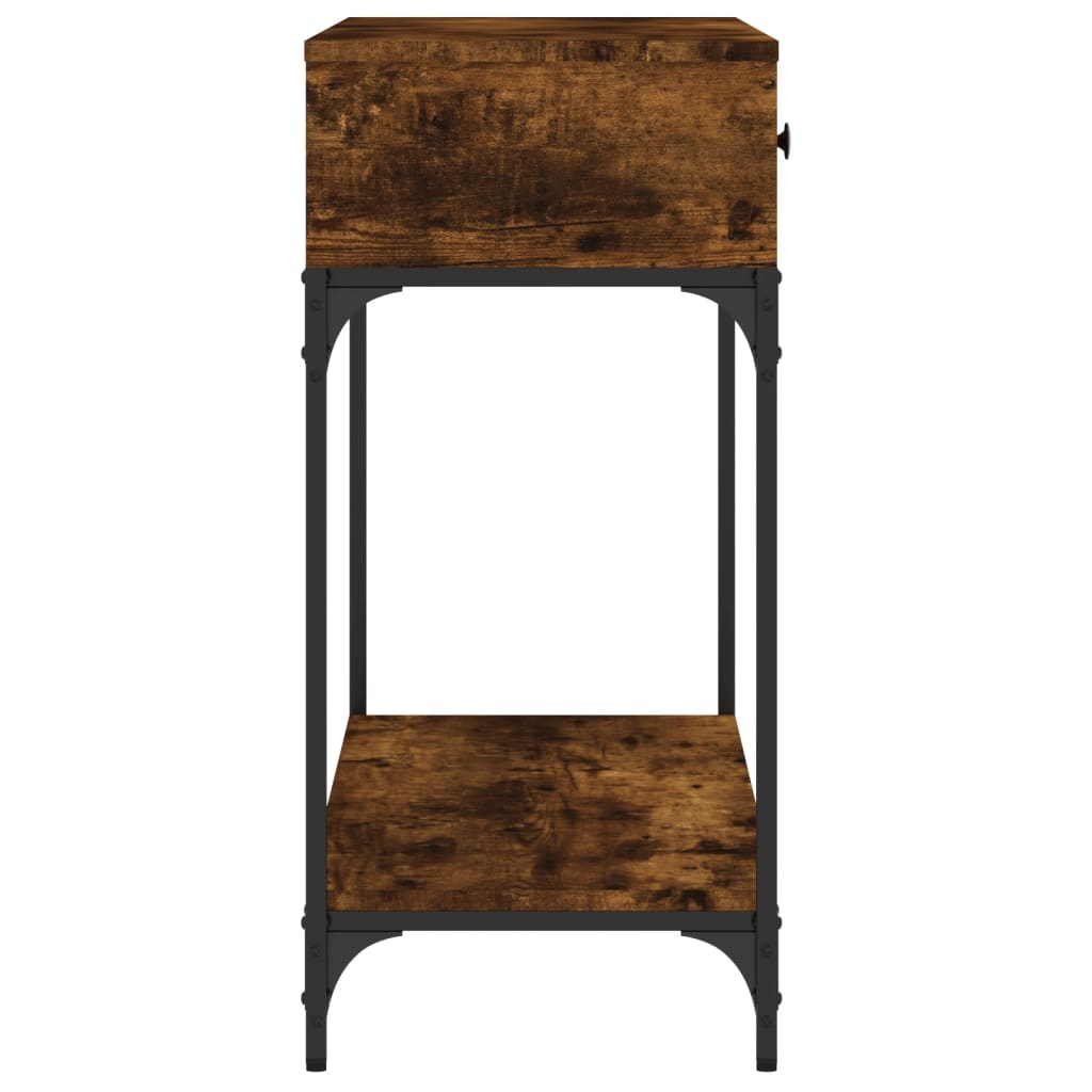 Console Table Smoked Oak 100x34.5x75 cm Engineered Wood