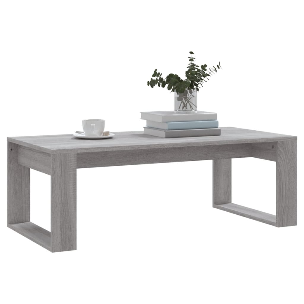 Coffee Table Grey Sonoma 102x50x35 cm Engineered Wood