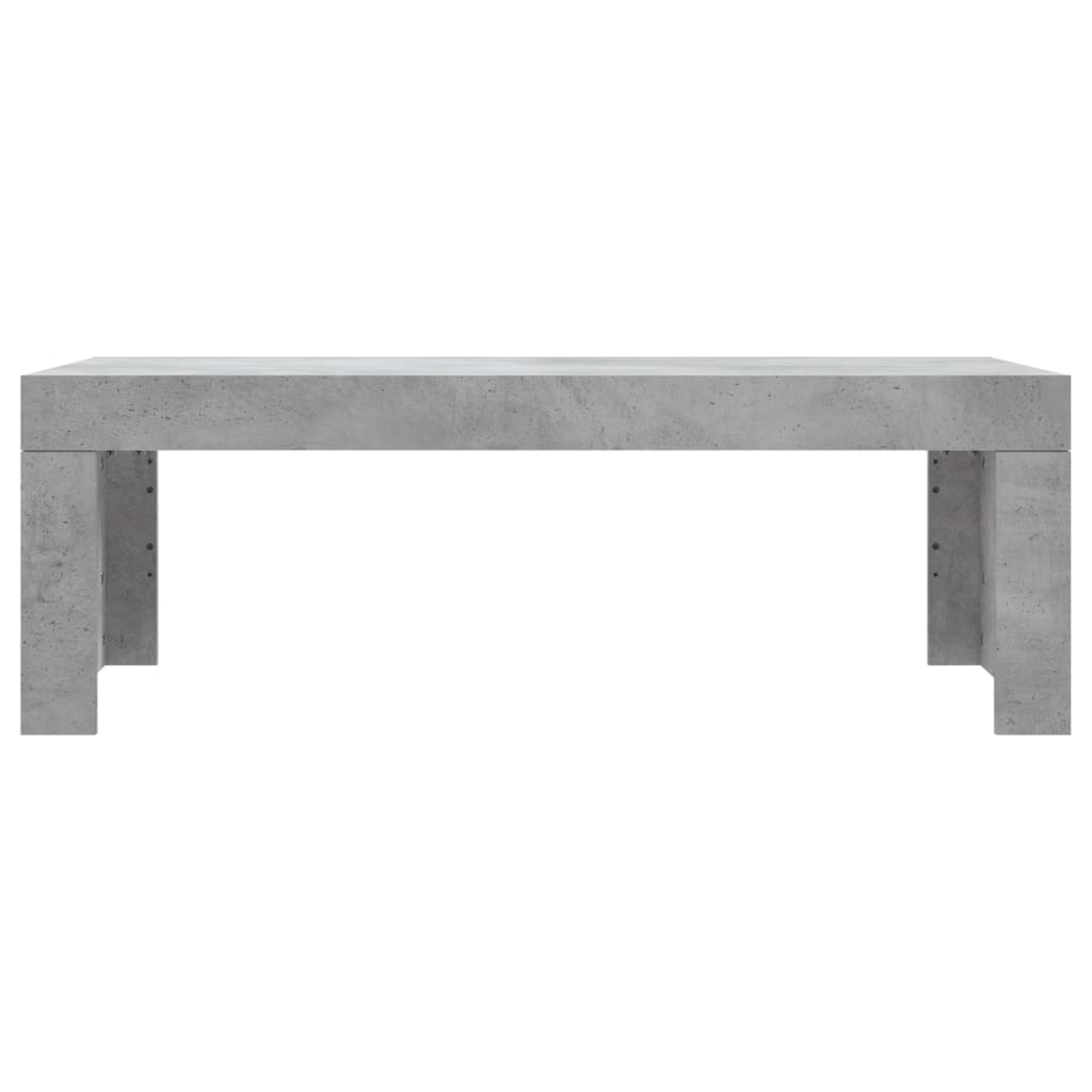 Coffee Table Concrete Grey 102x50x36 cm Engineered Wood