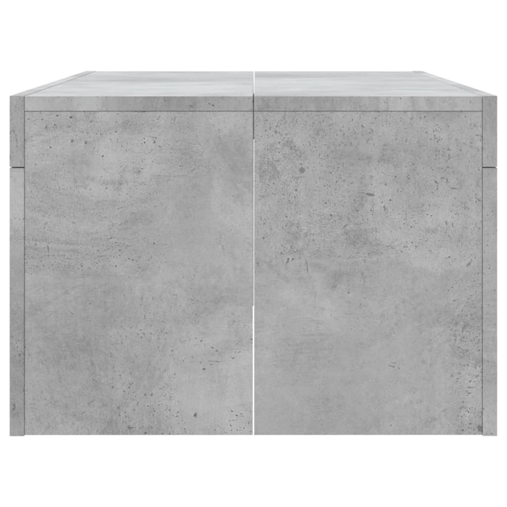 Coffee Table Concrete Grey 102x50x36 cm Engineered Wood