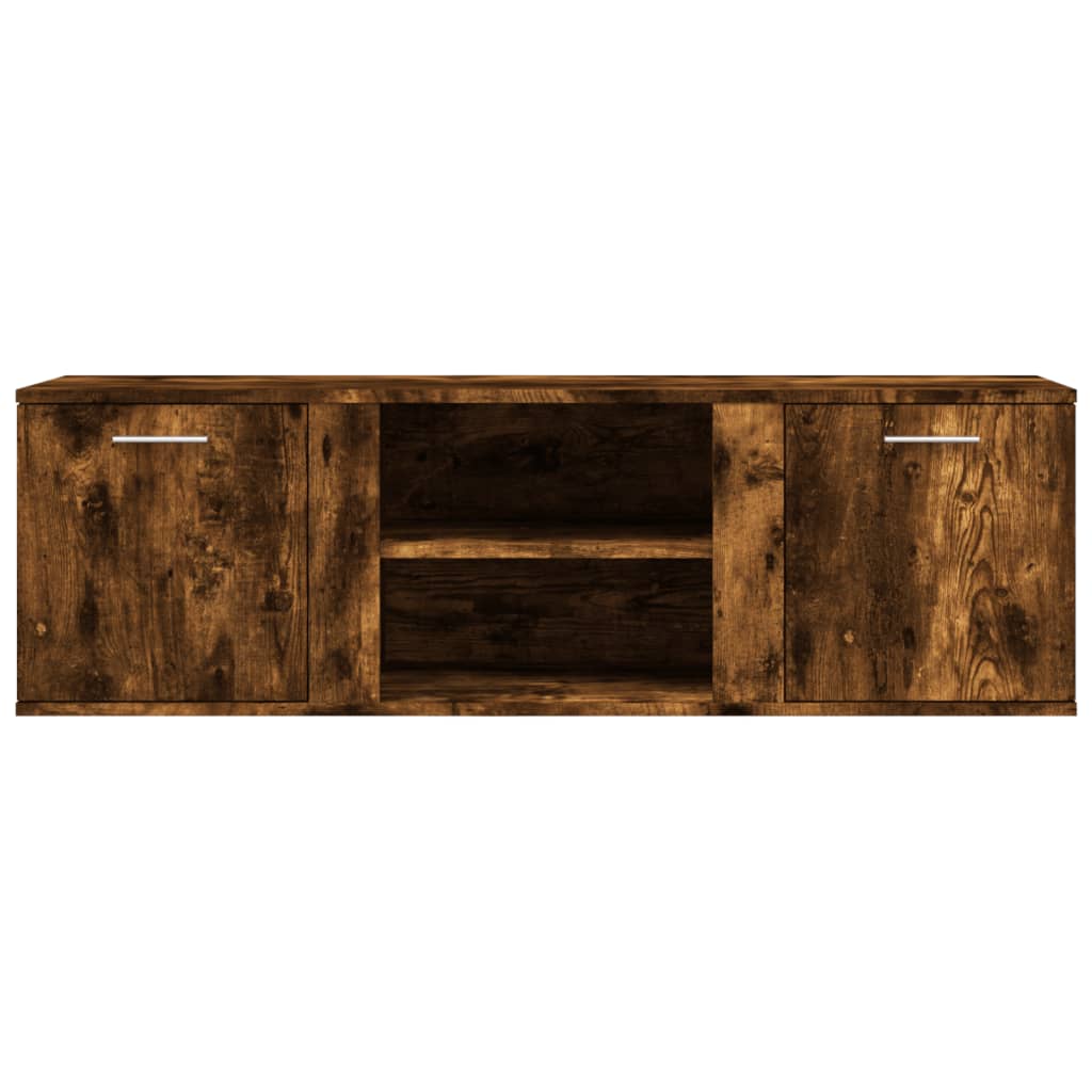 Modern Wooden TV Tele Stand Media Unit Cabinet With 2 Doors & Storage Shelf