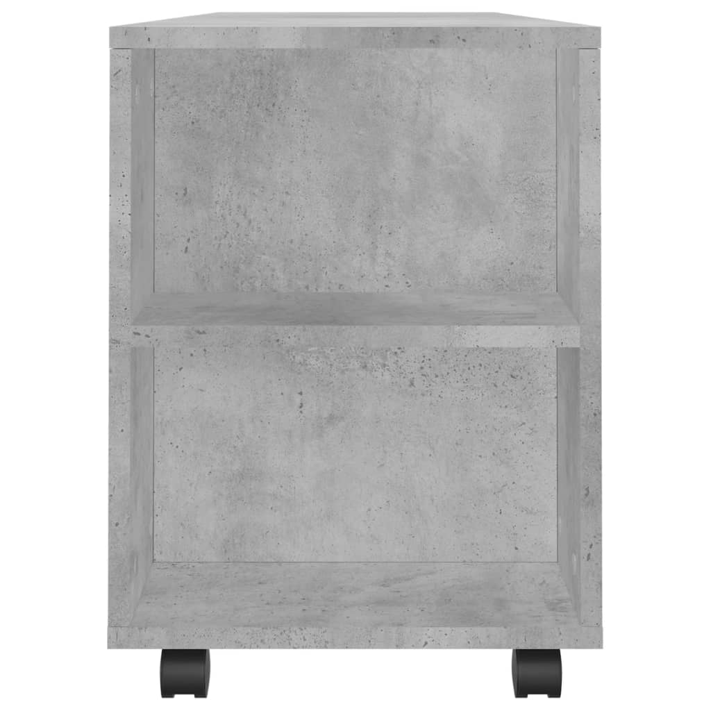 Modern Wooden 40 Inch TV Tele Stand Unit Cabinet With Storage & Wheels