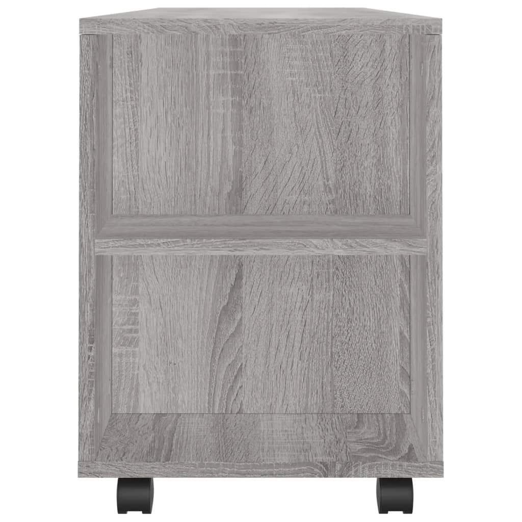 Modern Wooden 40 Inch TV Tele Stand Unit Cabinet With Storage & Wheels