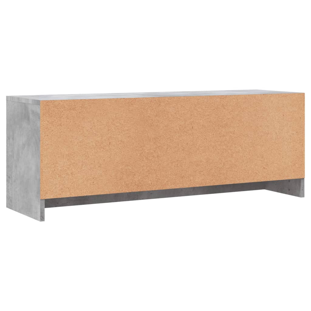 TV Cabinet Concrete Grey 102x30x37.5 cm Engineered Wood