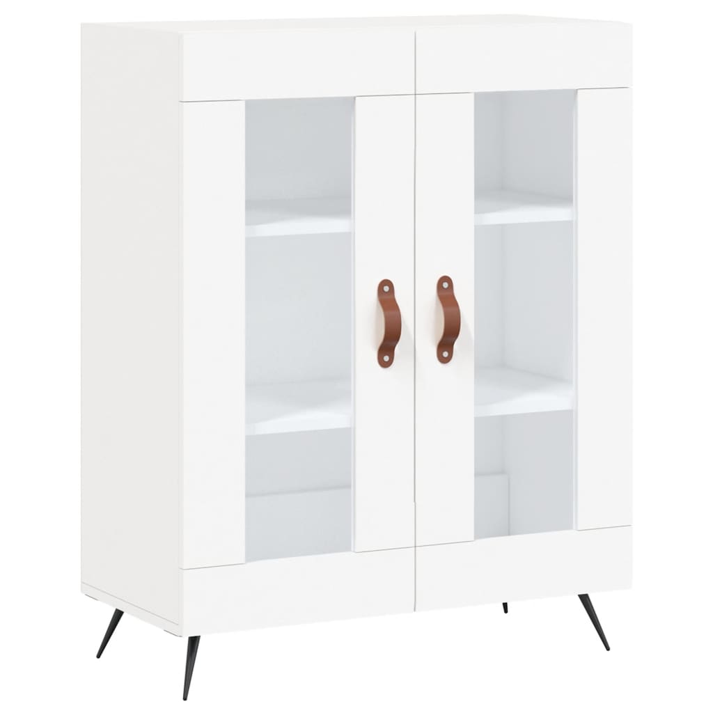 Highboard White 69.5x34x180 cm Engineered Wood