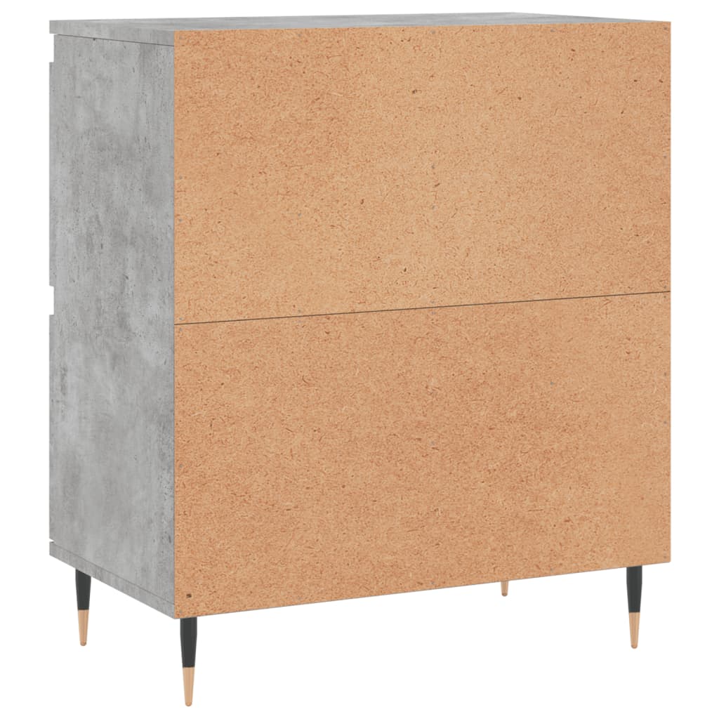 Sideboards 2 pcs Concrete Grey Engineered Wood