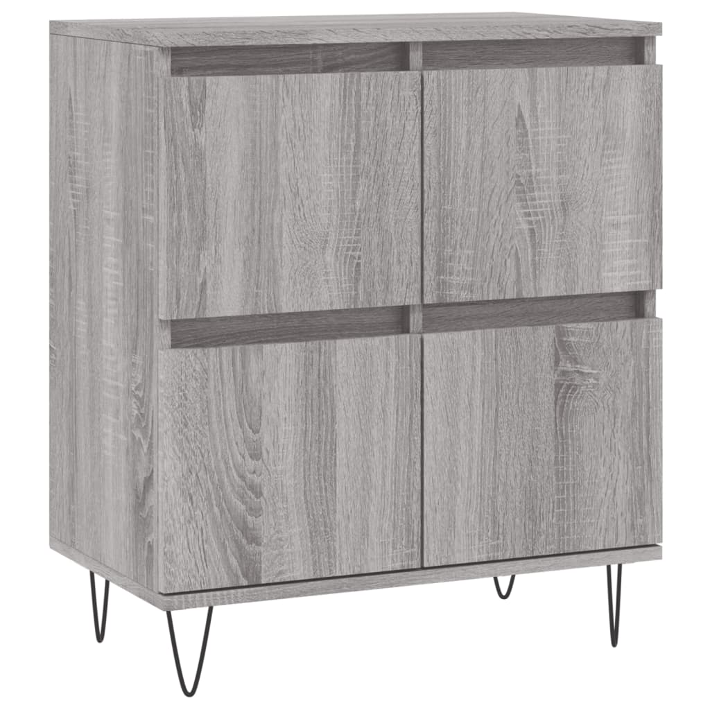 Sideboards 2 pcs Grey Sonoma Engineered Wood