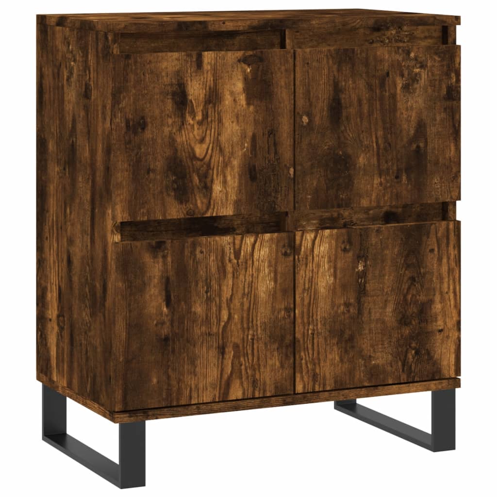 Sideboards 2 pcs Smoked Oak Engineered Wood