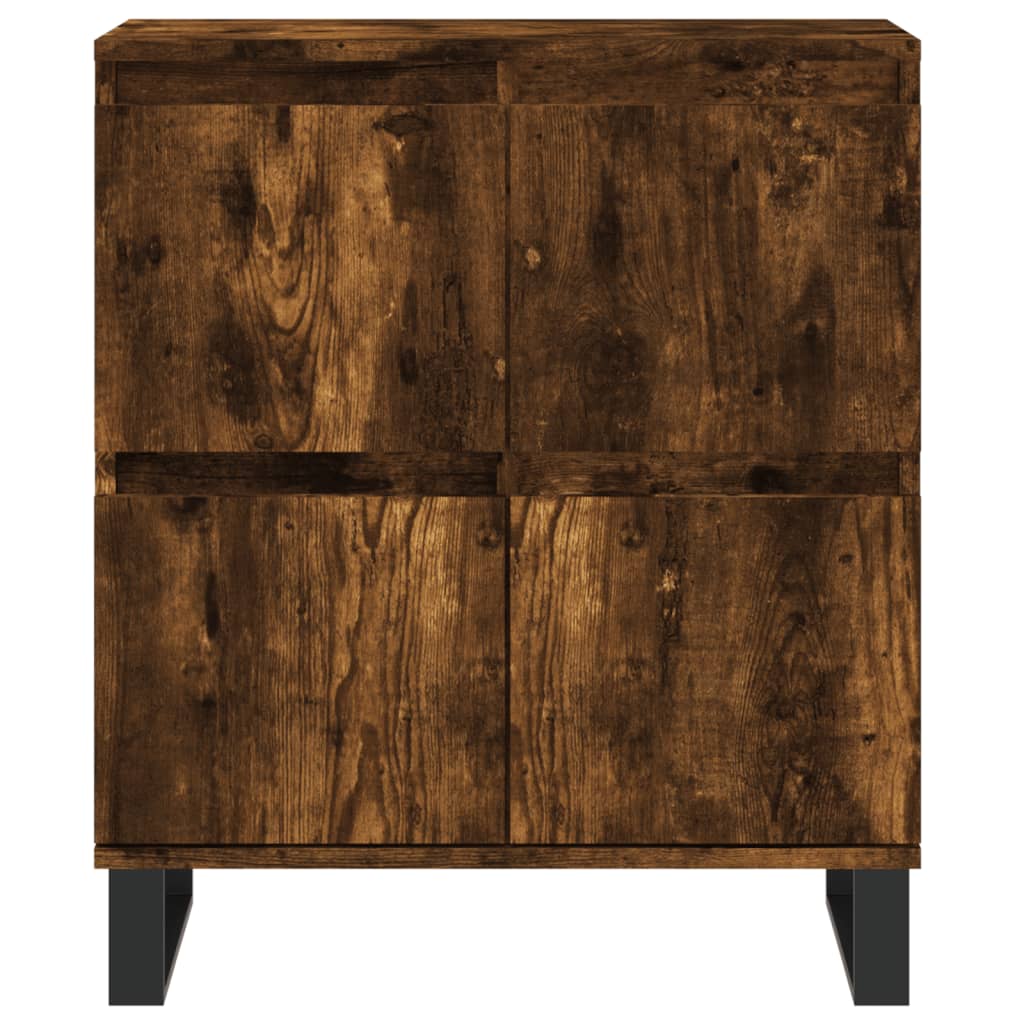 Sideboards 2 pcs Smoked Oak Engineered Wood