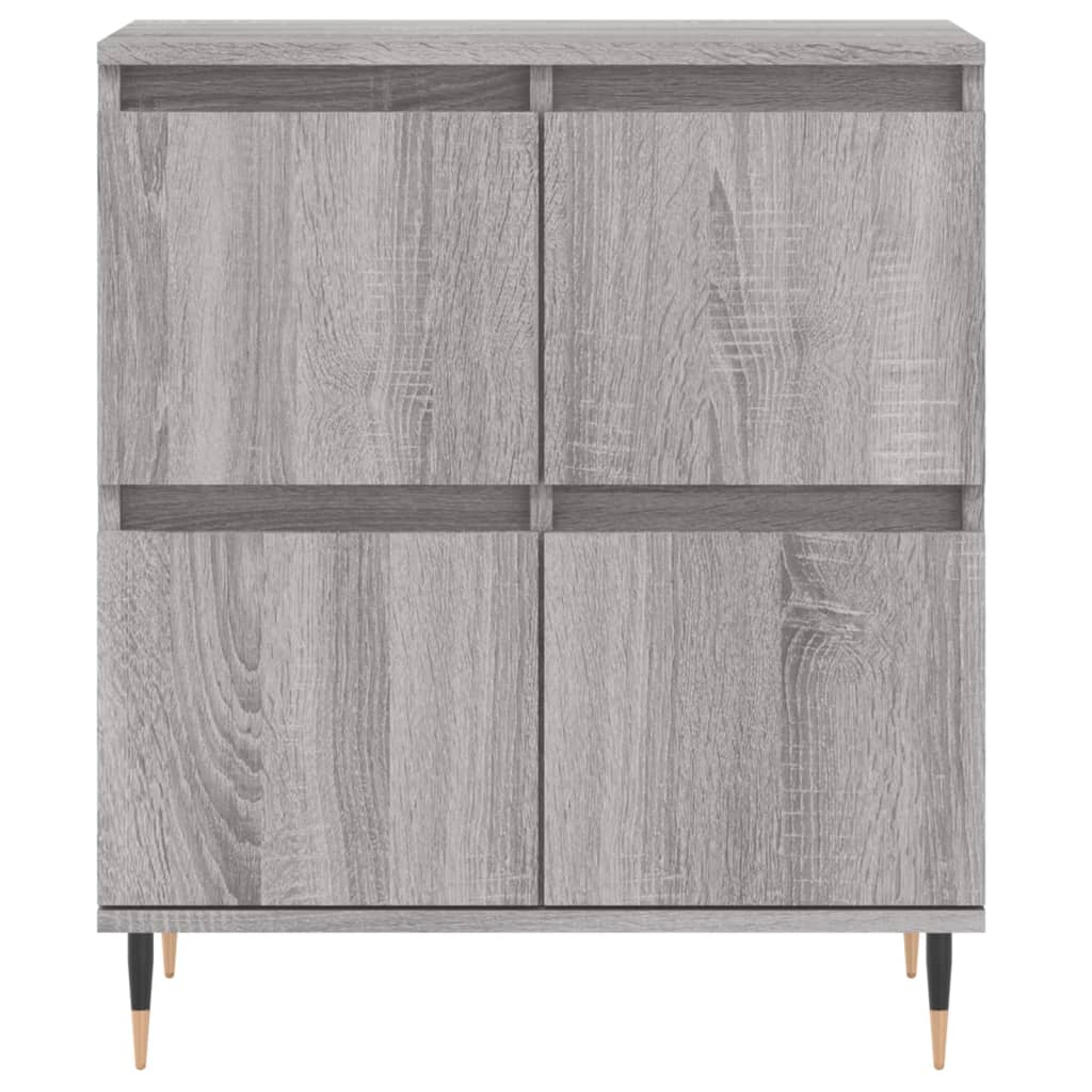 Sideboards 3 pcs Grey Sonoma Engineered Wood