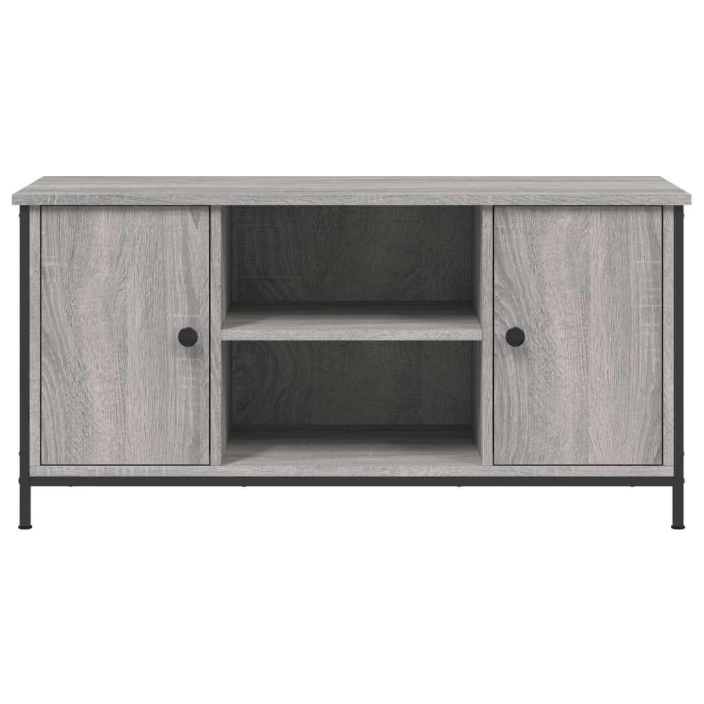 Modern Wooden 40 Inch TV Tele Stand Unit Cabinet With 2 Doors & Open Shelve