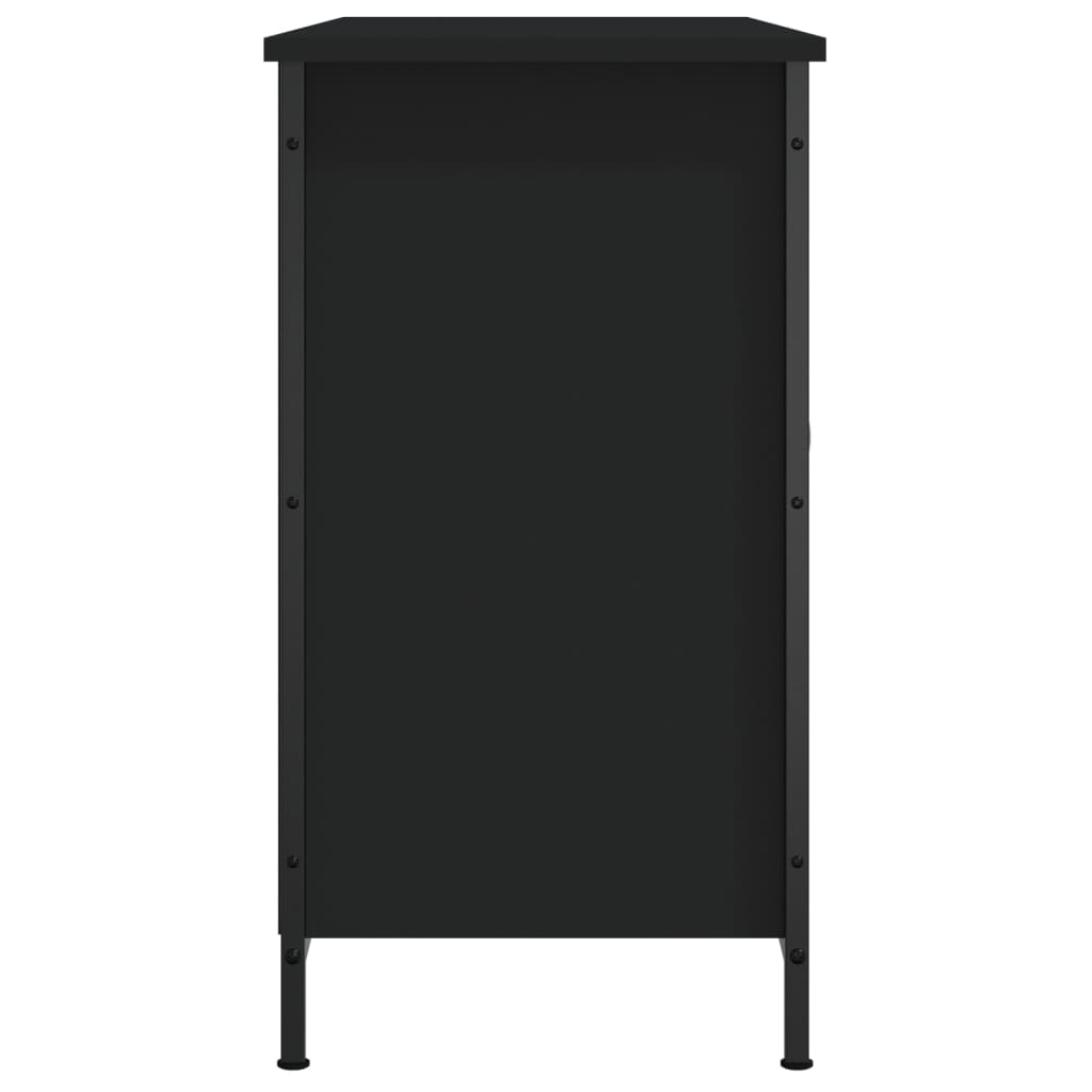 TV Cabinet Black 100x35x65 cm Engineered Wood