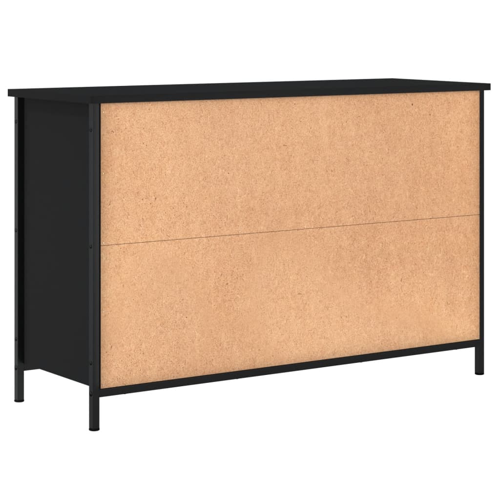 TV Cabinet Black 100x35x65 cm Engineered Wood