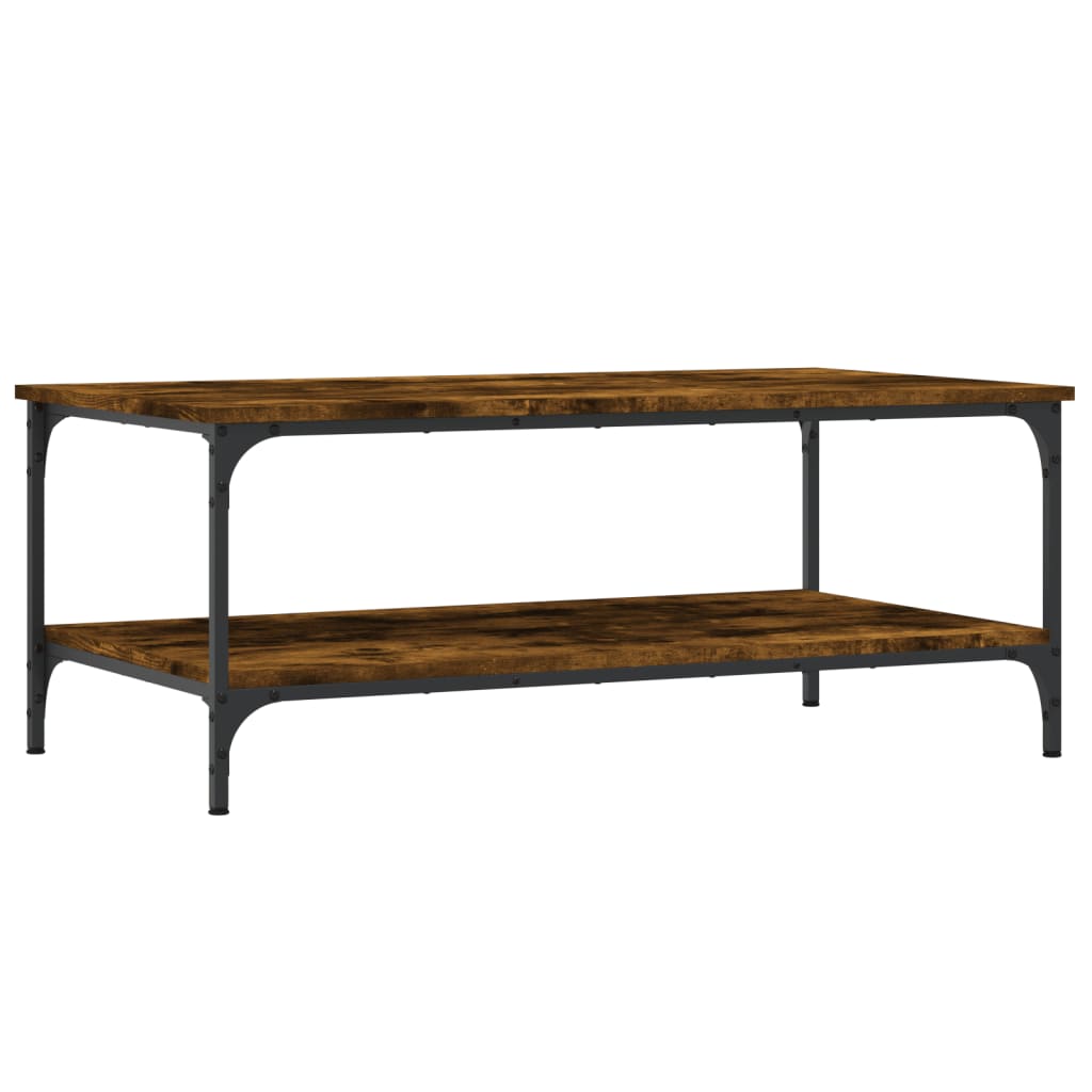 Coffee Table Smoked Oak 100x55x40 cm Engineered Wood