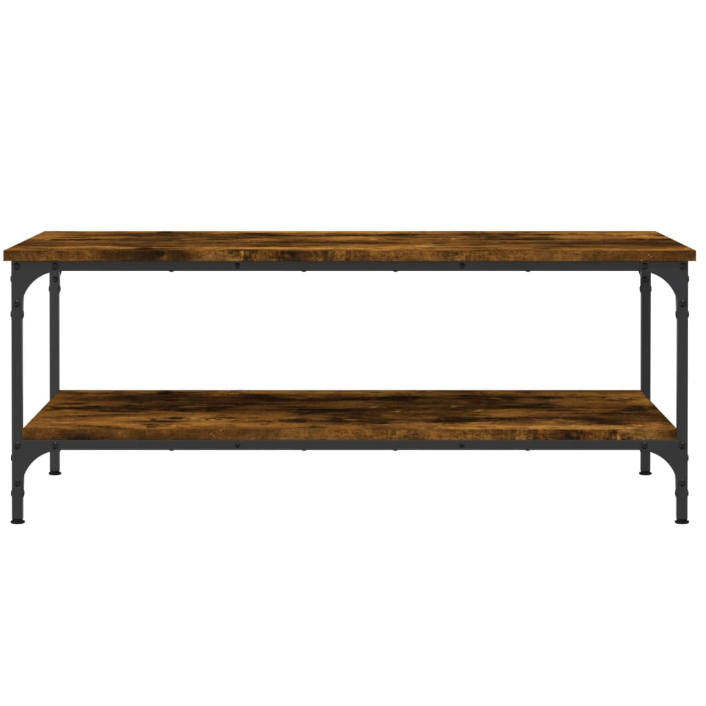 Coffee Table Smoked Oak 100x55x40 cm Engineered Wood